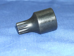 SubJ Part MNXZ10S-375 Compact M10 Triple Square Bit with 3/8" Drive (Impact Grade)